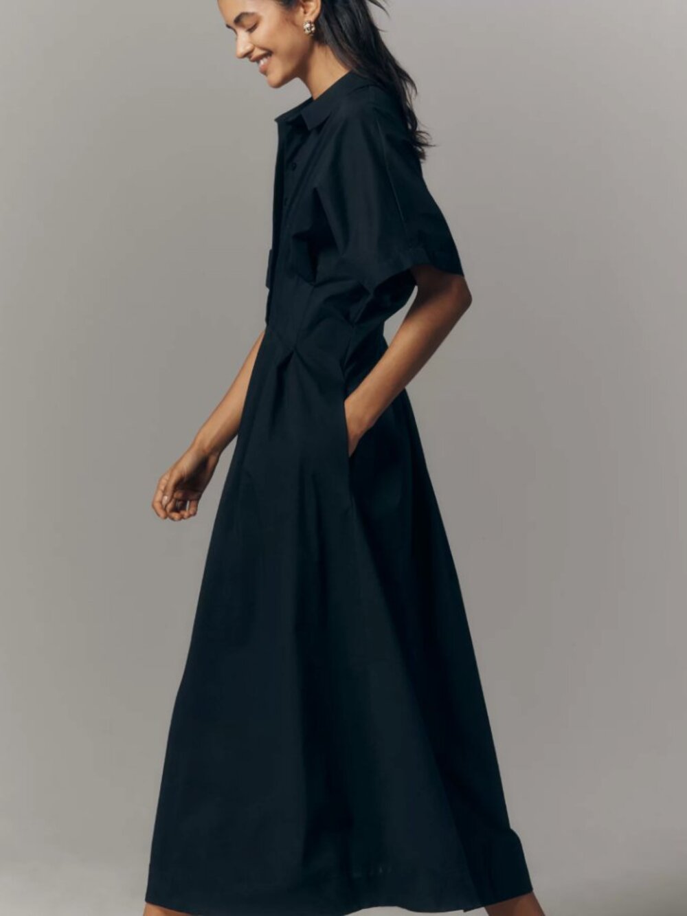 The Tobie Shirt Dress by Exquise Anthropologie Petite Small - Picture 2 of 3